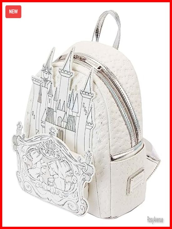 Loungefly Disney Cinderella Mini Backpack Faux Leather Casual Daypack main image 4